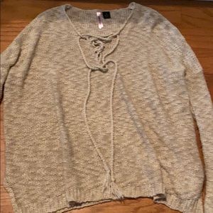 Tan knit sweater